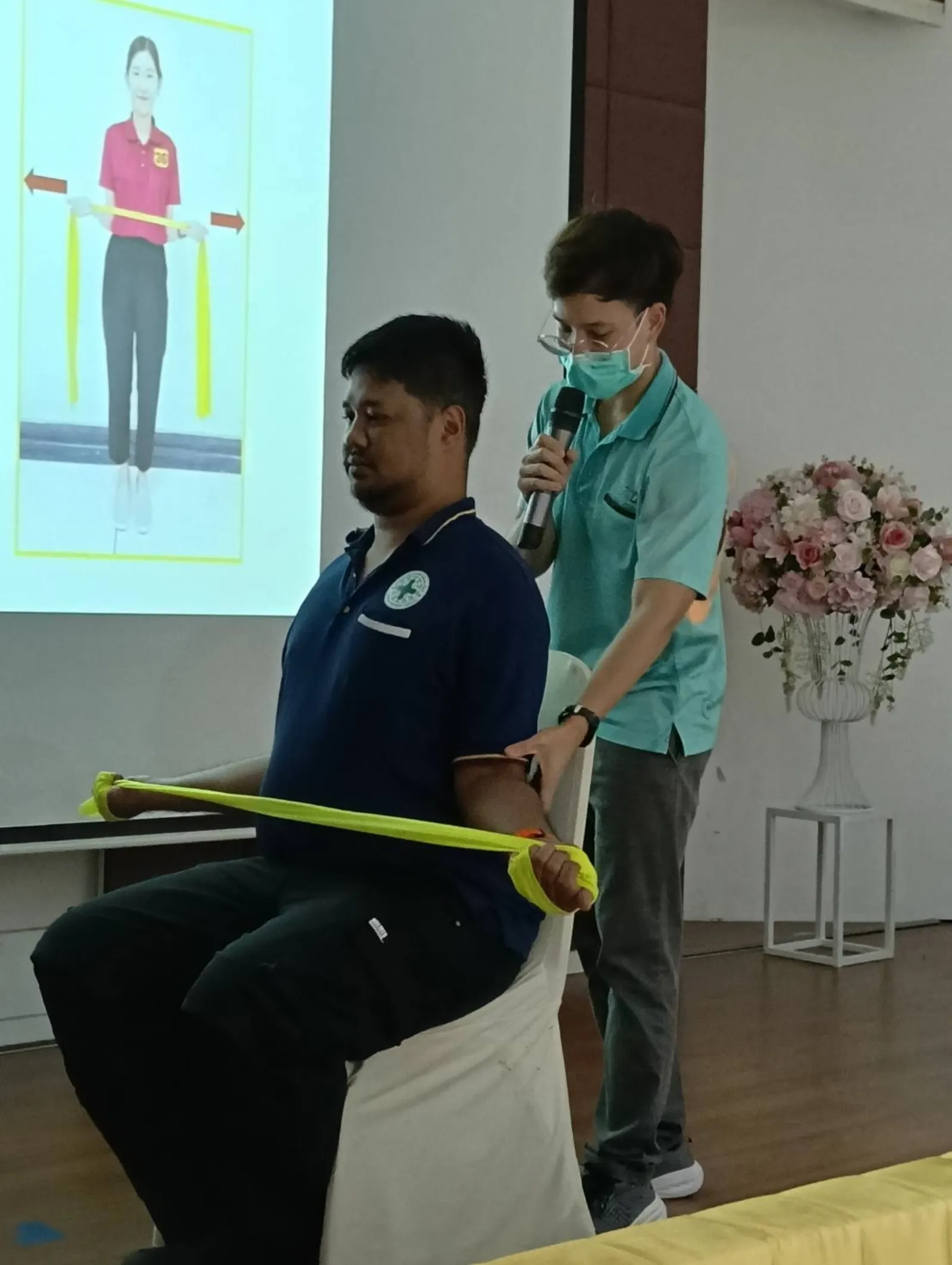 โครงการ ทำงานเป็นสุข ปลอดภัย ห่างไกลโรคจากการทำงานของบุคลากรฝ่ายสนับสนุนบริการ