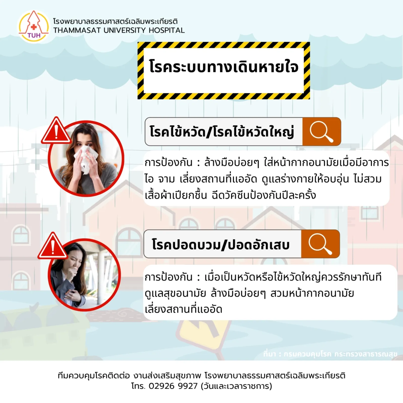 โรคและภัยสุขภาพที่มากับน้ำท่วม