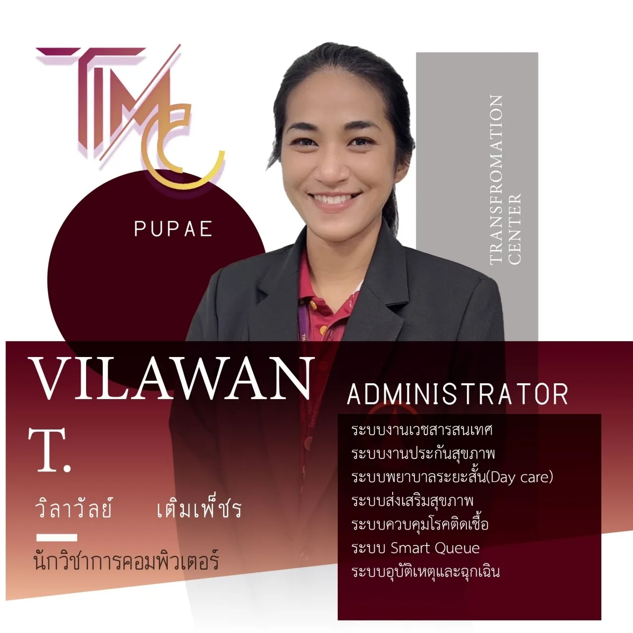 นางสาววิลาวัลย์ เติมเพ็ชร